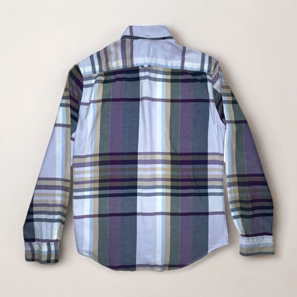 Gant Winter Twill Madras / Flannel Check Shirt XL 17/43-44 *TALL *Read Slim Fit - Picture 3 of 9
